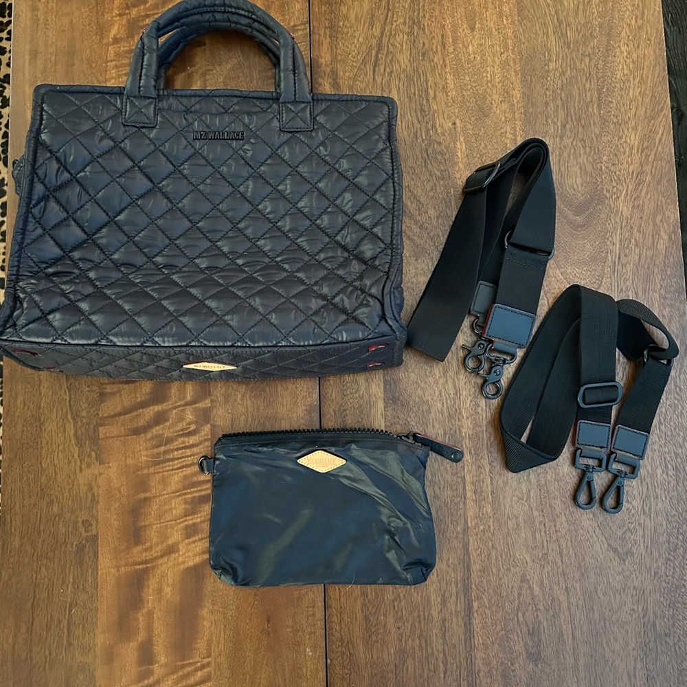 MZ Wallace Black Medium Metro Box Tote